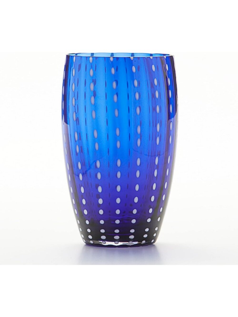 Cobalt Blue Glass Beverage Set of 2, 16oz - Elegant Drinkware for Home & Parties